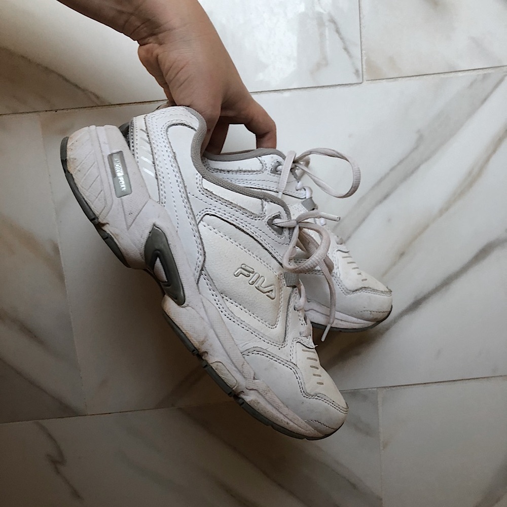 FILA chunky white sneakers